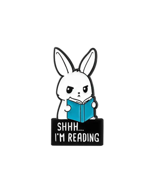 Shh…I’m Reading  Enamel Pin Booklover Gift