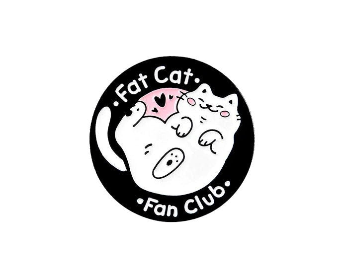 Fat Cat Fan Club Enamel Pin