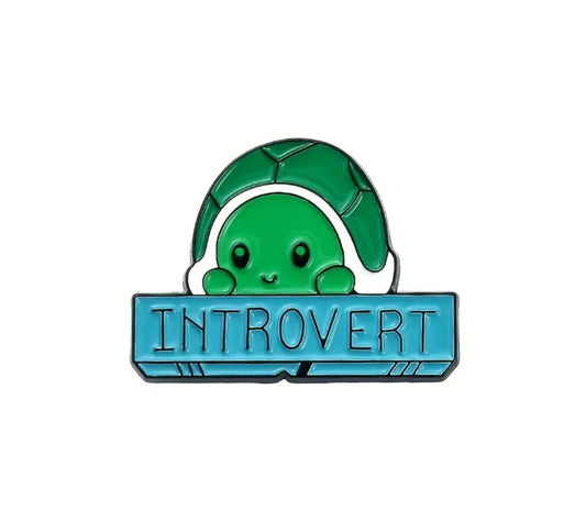 Introvert (Turtle)  Enamel Pin