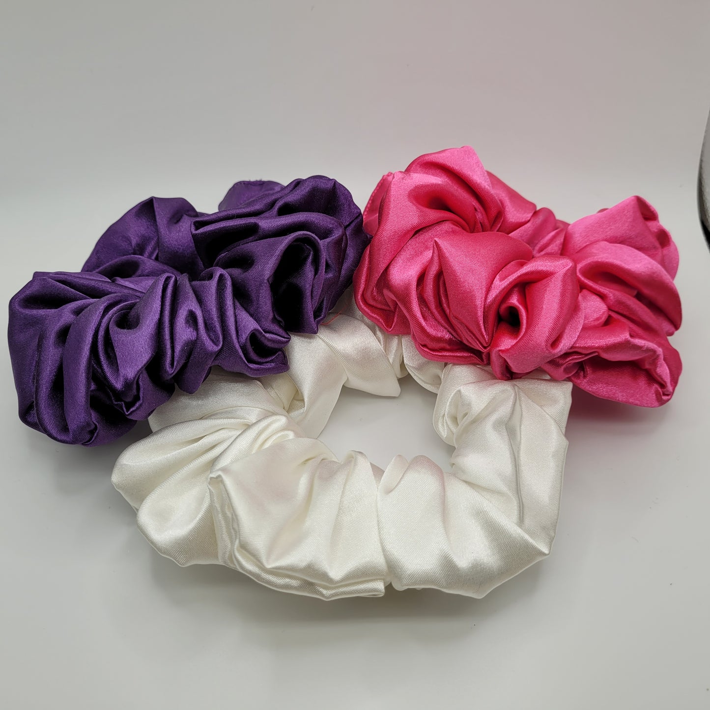 Satin scrunchies